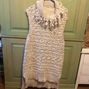 So soft knit dress cowl neck sleeveless